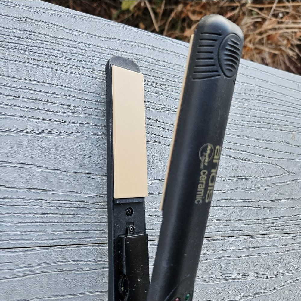 ANDIS 67095 1" ceramic clamp professional hair straightening flat iron pre owned - Picture 16 of 16